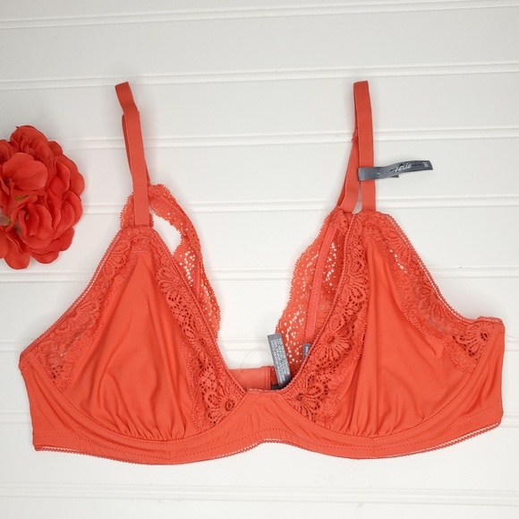 aerie Other - NWOT Aerie Unlined Underwire Triangle Bra Sz L